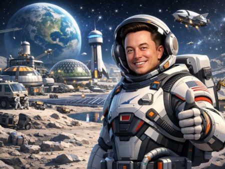 Elon Musk modifica la dirección espacial: de Marte a la construcción de una ciudad en la Luna.