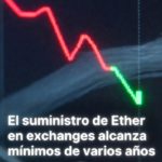 El suministro de Ether en exchanges alcanza mínimos de varios años