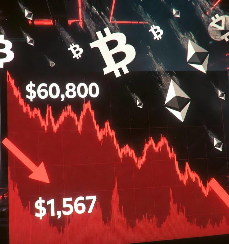 Crisis Cripto Junio 2026: Bitcoin Cae a $60.800 y Ethereum a $1.567 — Peor Semana Desde FTX