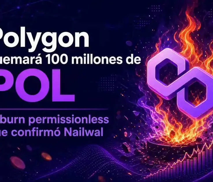 Polygon quemará 100 millones de POL: el burn permissionless que confirmó Nailwal